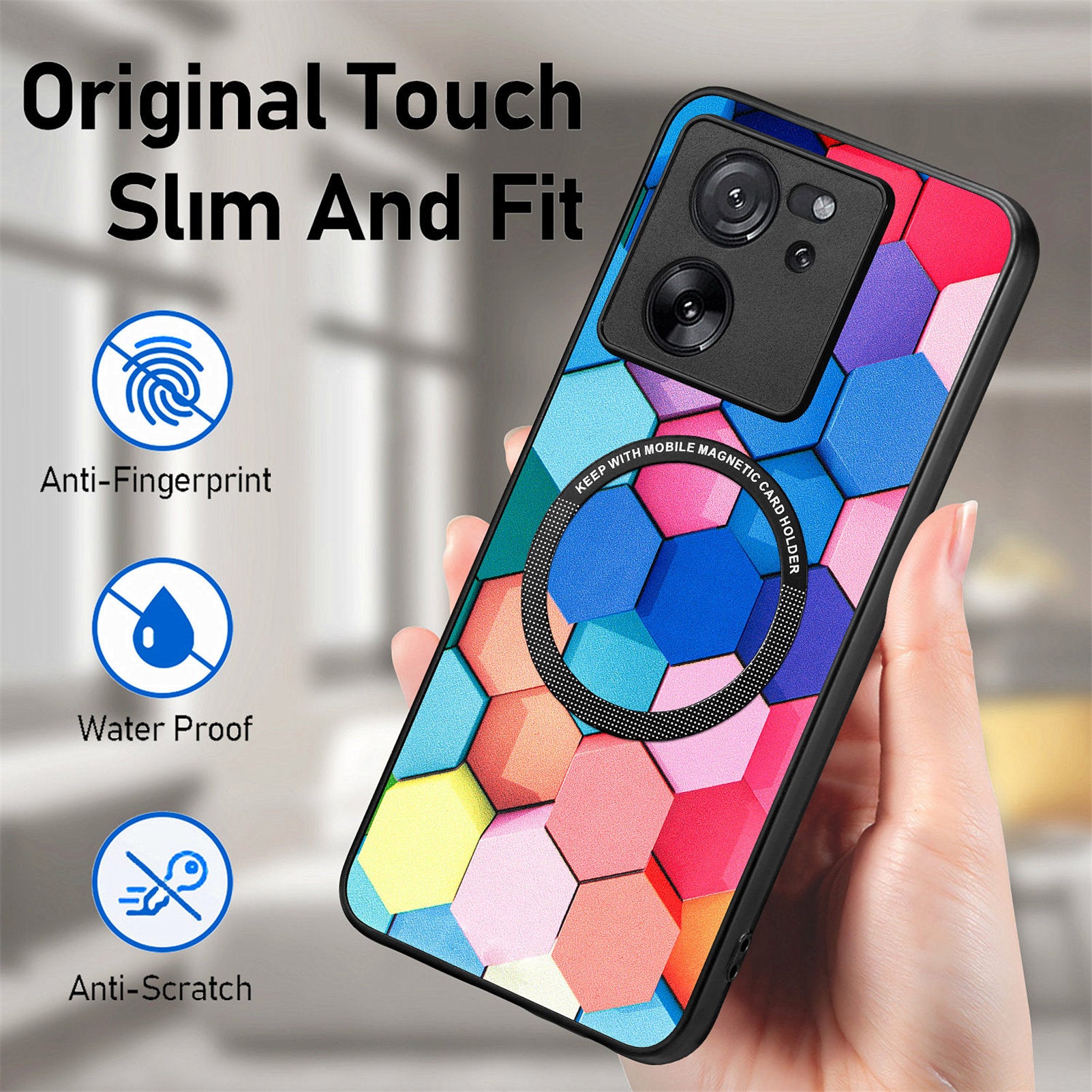 P1 For Xiaomi 13T / 13T Pro / Redmi K60 Ultra Case PU+TPU+PC Pattern Printing Magnetic Ring Phone Cover P1 For Xiaomi 13T / 13T Pro / Redmi K60 Ultra Case PU+TPU+PC Pattern Printing Magnetic Ring Phone Cover